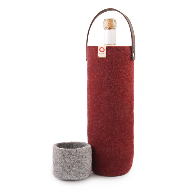 Wool Wine Cooler - Bordeaux