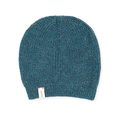 Alpaka-Beanie - Steelblue