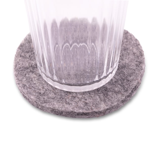 Felt Coaster 4 Pack - Light Grey