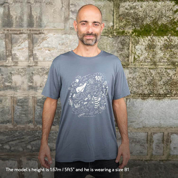10 Year Anniversary T shirt - Portugal Dark Grey