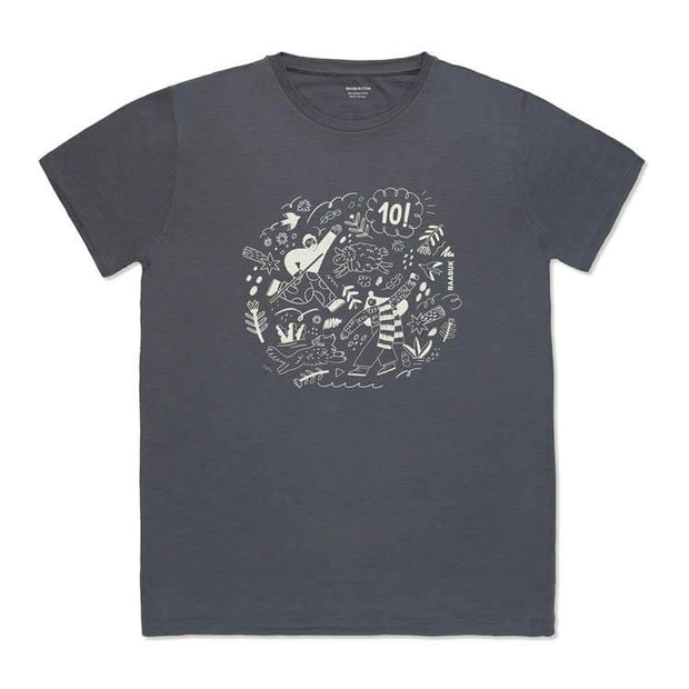 T Shirt Anniversaire 10 Ans - Portugal Dark Grey