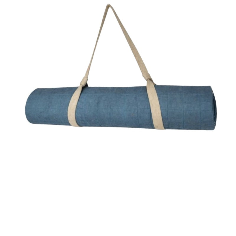 Wool Yoga Mat - Light Blue
