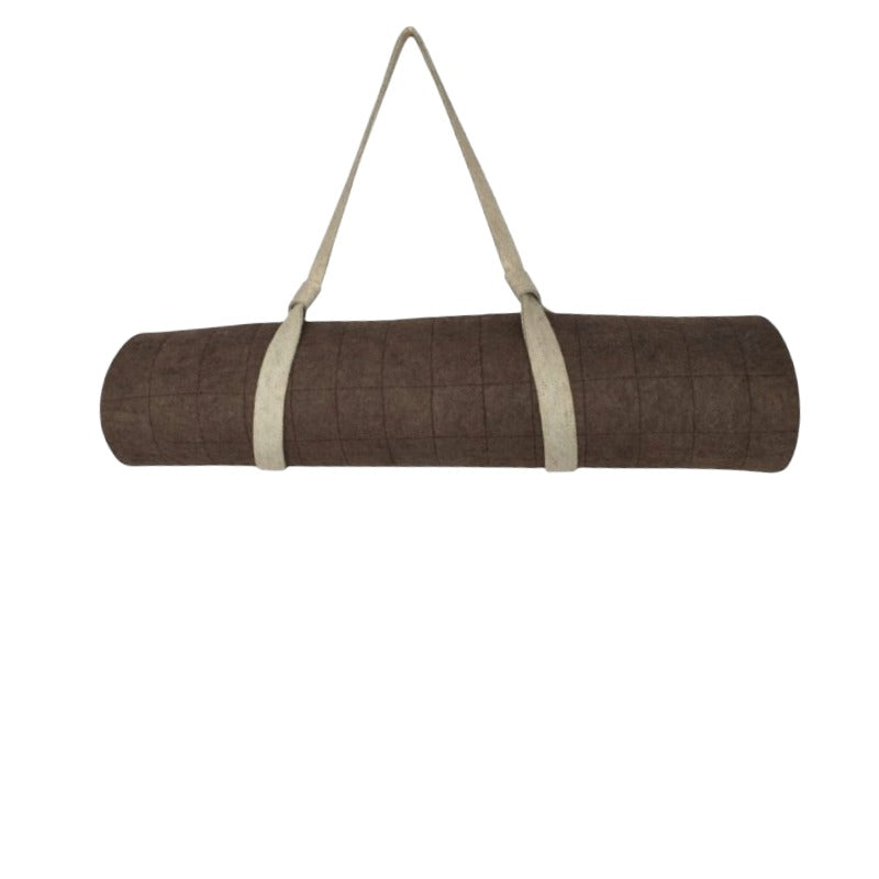 Wool Yoga Mat - Brown