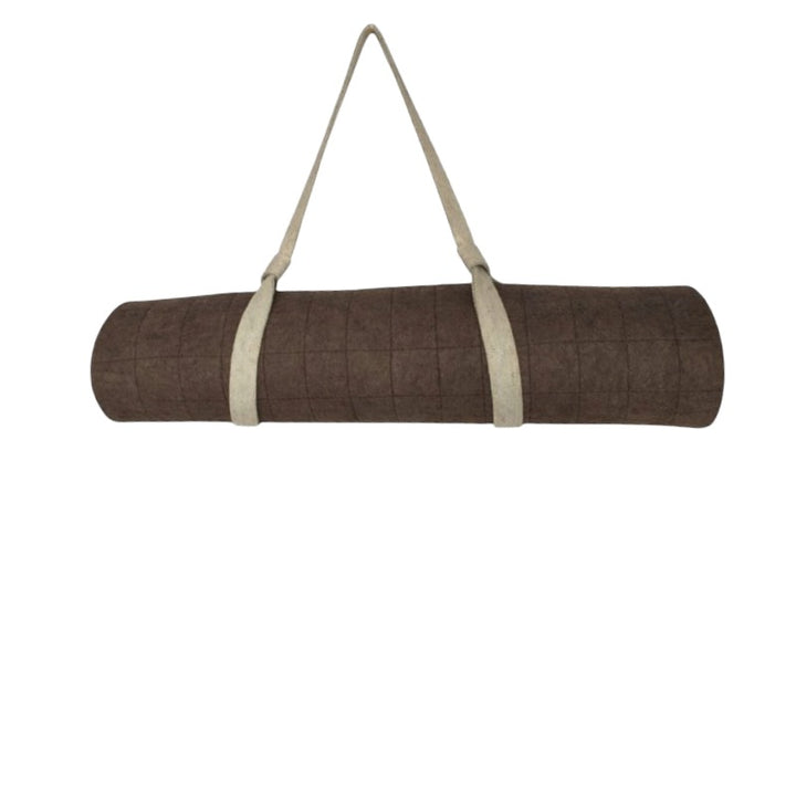 Wool Yoga Mat - Brown
