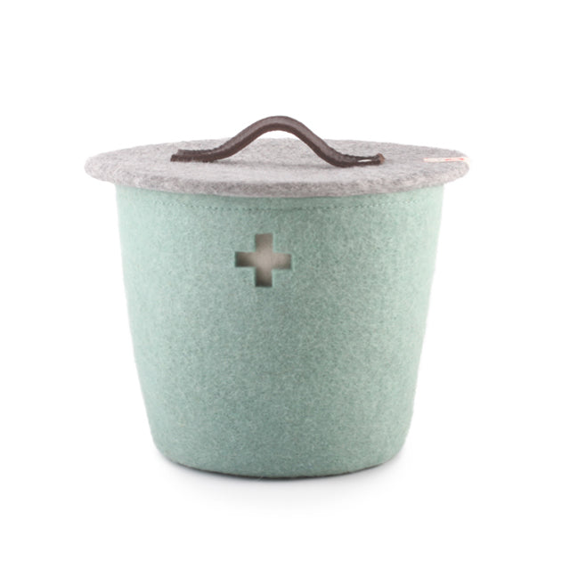 Wool Basket Small - Light Blue