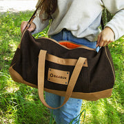 Wool Weekender Bag - Brown