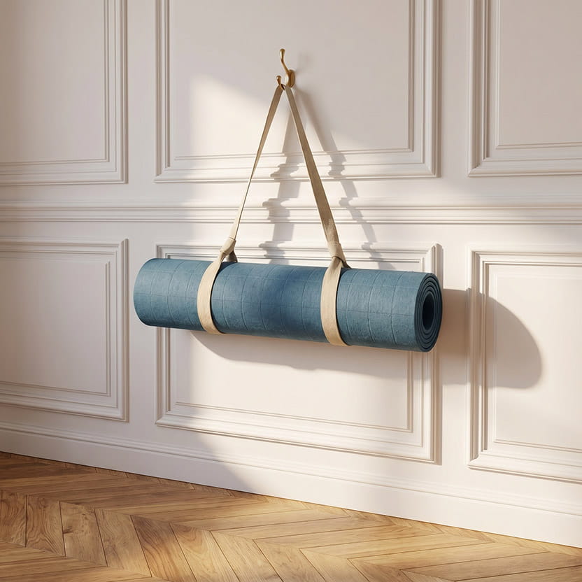 Wool Yoga Mat - Light Blue