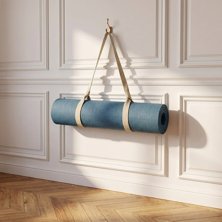 Wool Yoga Mat - Light Blue