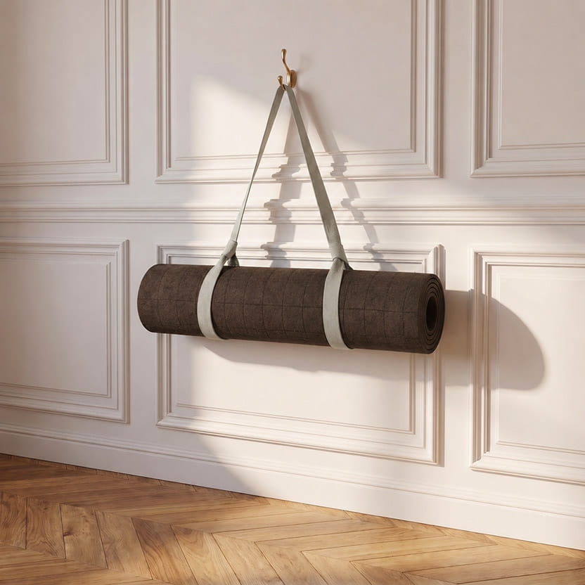 Wool Yoga Mat - Brown