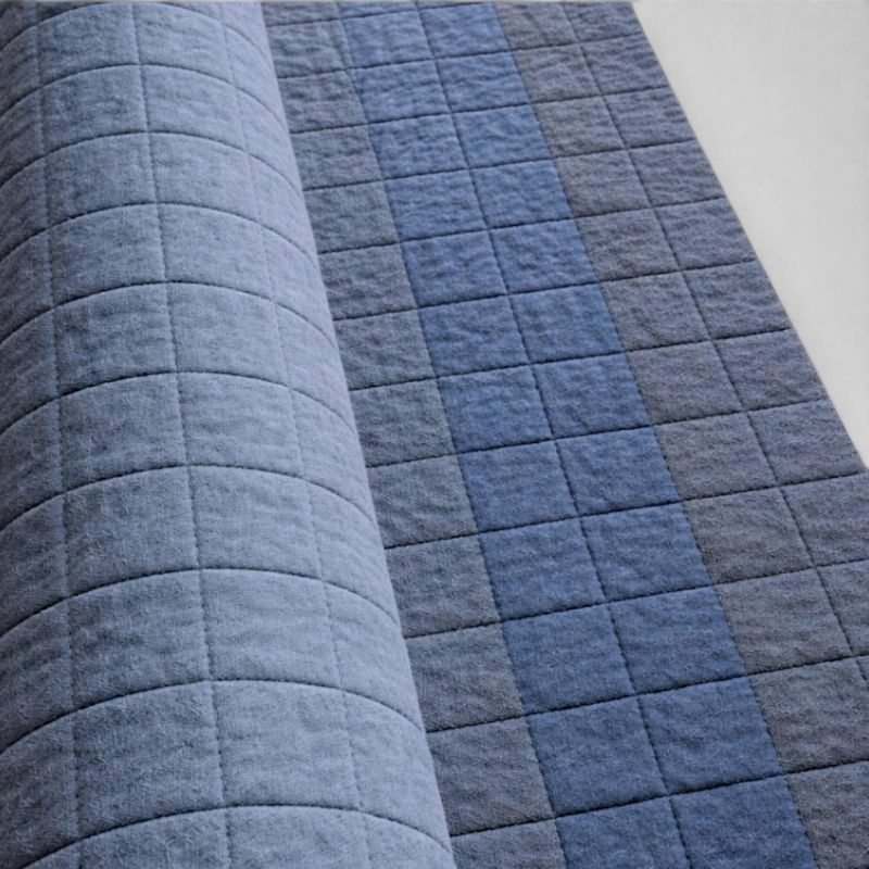 Wool Yoga Mat - Light Blue