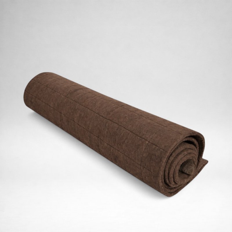 Wool Yoga Mat - Brown