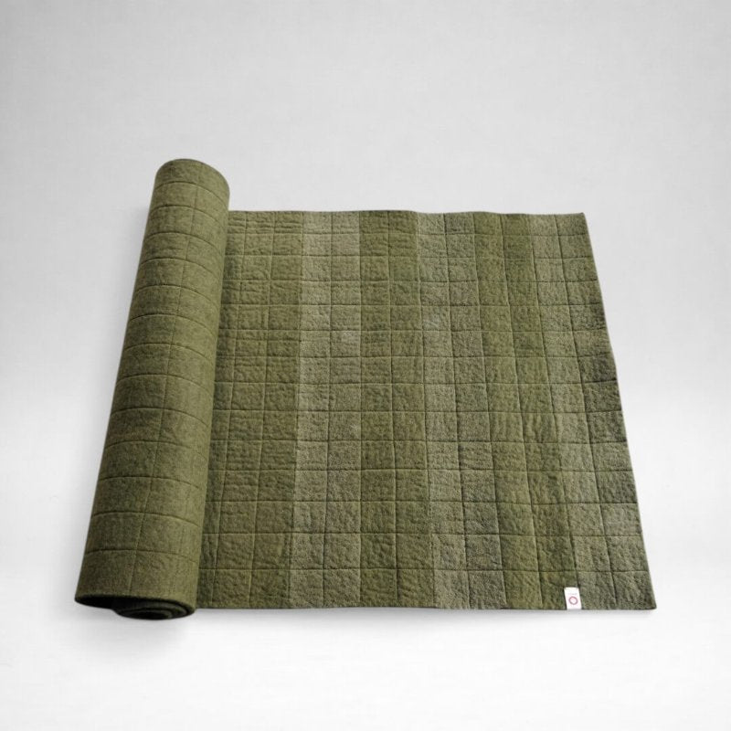 Wool Yoga Mat - Khaki