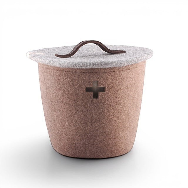 Wool Basket Large - Brown