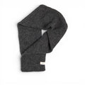 Baabuk dark grey infinity scarf made from soft baby alpaca wool with a textured knit finish
