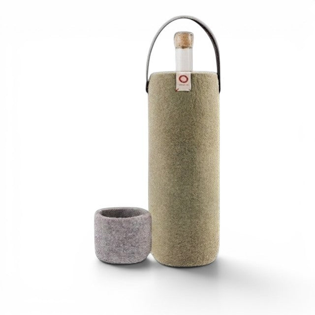 Wool Wine Cooler - Khaki Green