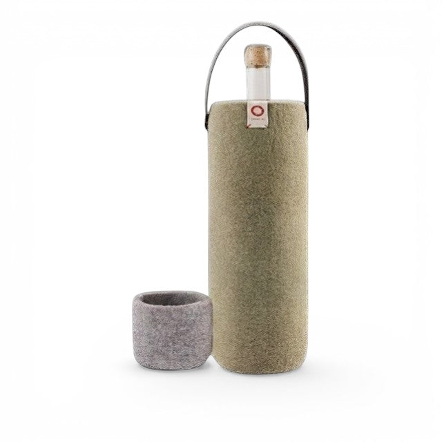 Wool Wine Cooler - Khaki Green