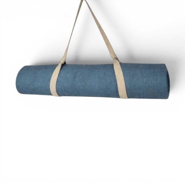 Wool Yoga Mat - Light Blue