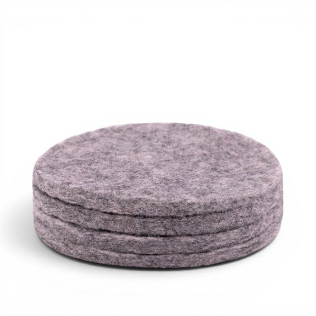 Felt Coaster 4 Pack - Light Grey