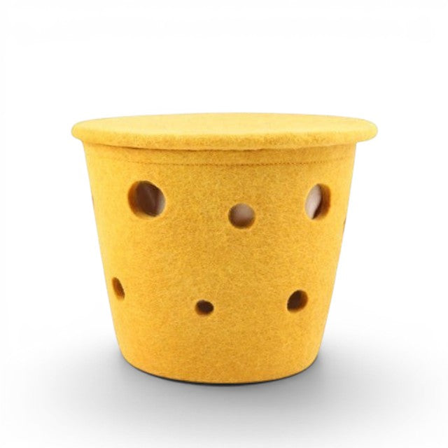 Wool Basket Small - Swiss Cheese