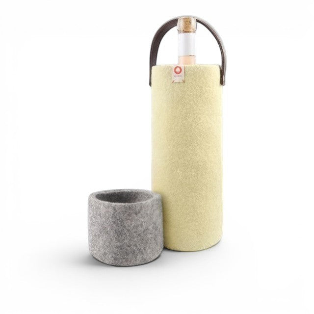 Wool Wine Cooler - Yellow