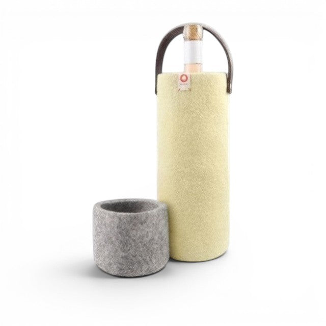 Wool Wine Cooler - Yellow