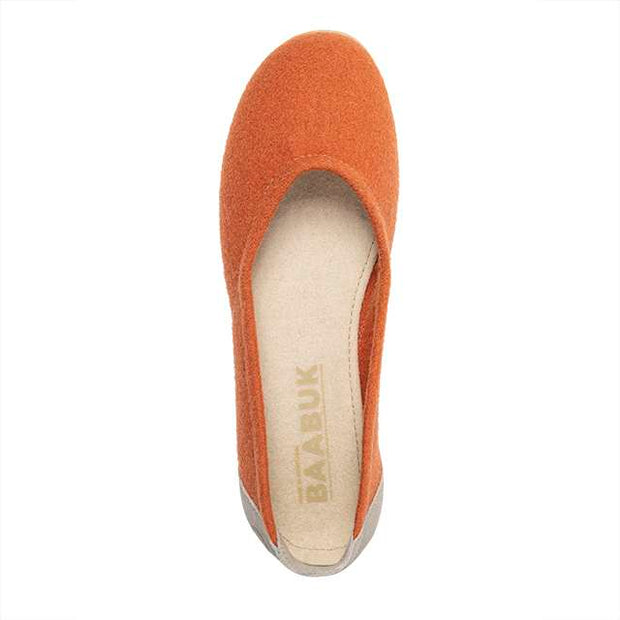 Ballerine en laine - Terracotta