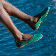 Ballerine en laine - Spruce Green