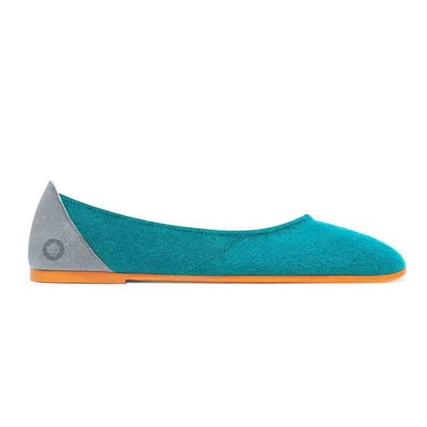 Ballerine en laine - Teal